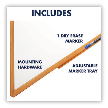Quartet® Classic Series Total Erase Dry Erase Board, 96 X 48, Oak Finish Frame freeshipping - TVN Wholesale